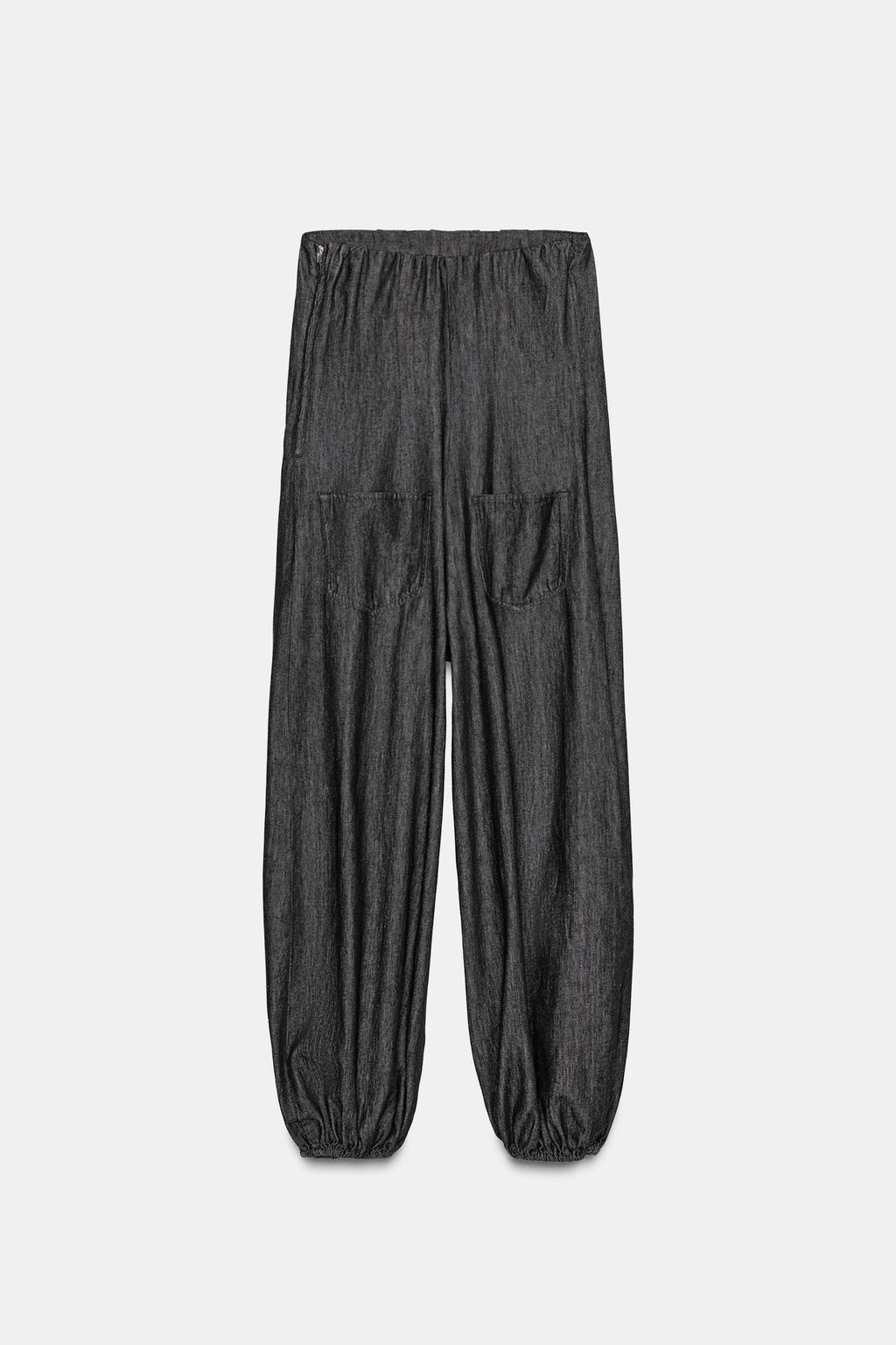 TRF DENIM BANDEAU JUMPSUIT - Zara фото 7