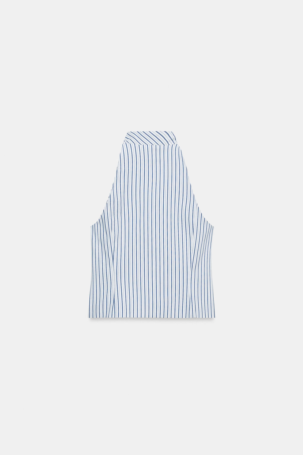 TOP HALTER RAYAS / Azul / Blanco - Zara фото 6