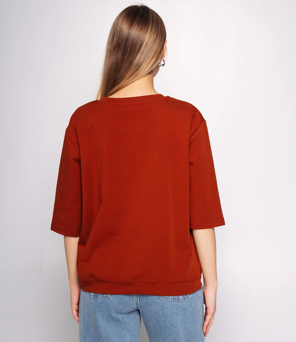 Футболка #КТ0467-51, терракотовый