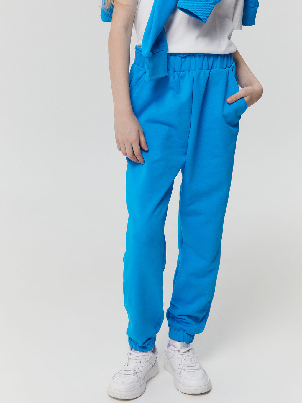 Брюки для девочек в голубом цвете - Mark formelle фото 2