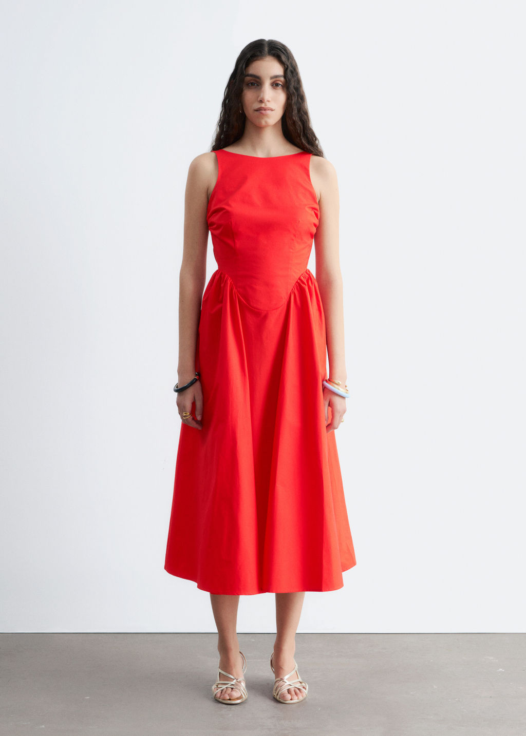 Vestido midi con lazo en la espalda - H&m фото 4