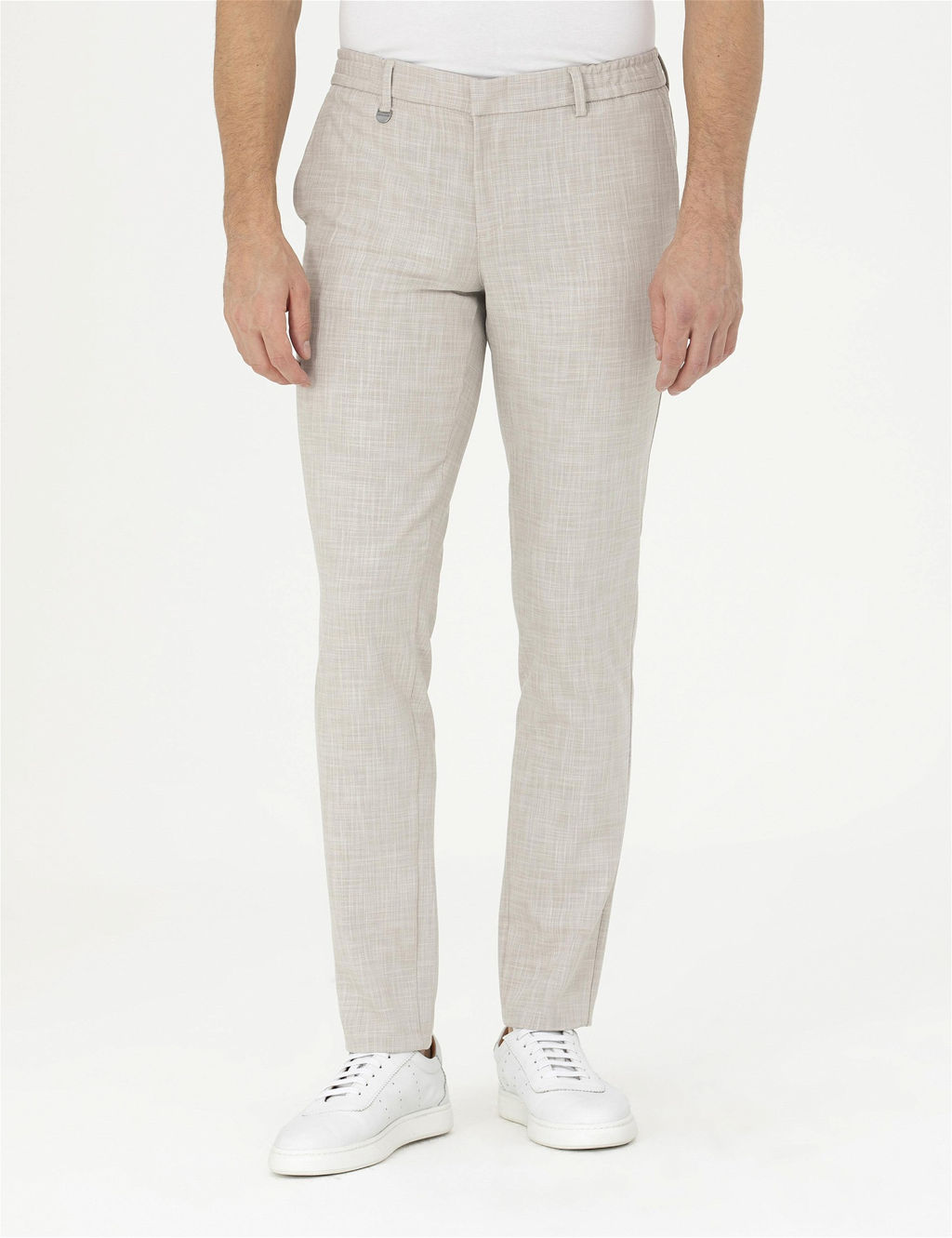 Bej Ex. Slim Fit Kuma_ Pantolon