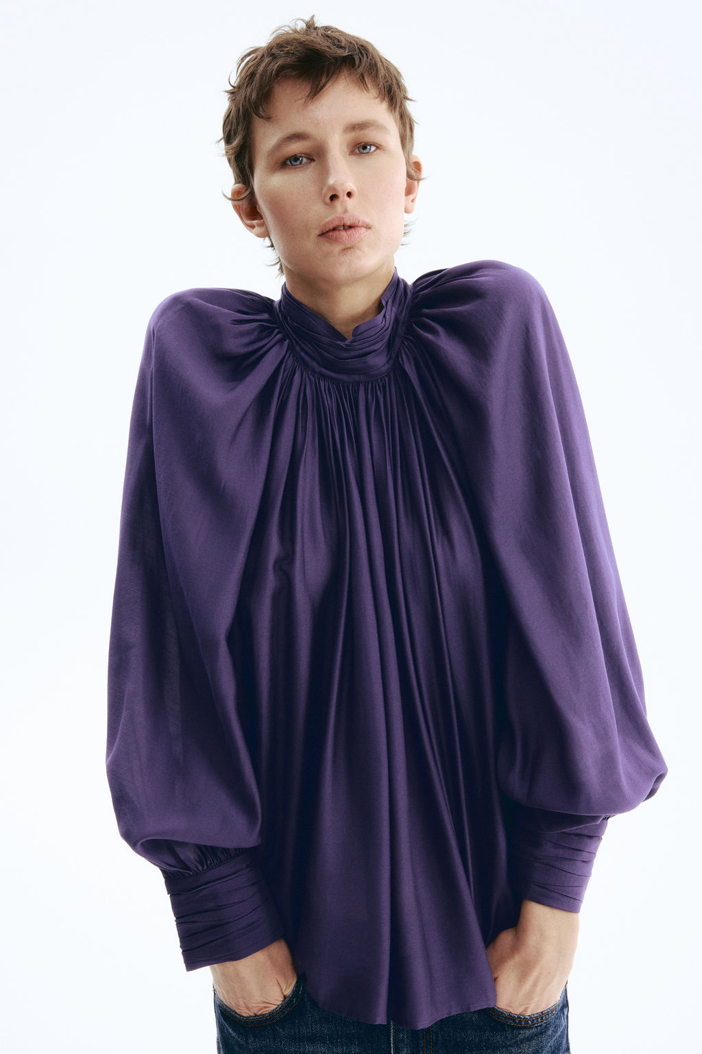 Blusa drapeada - H&m фото 7