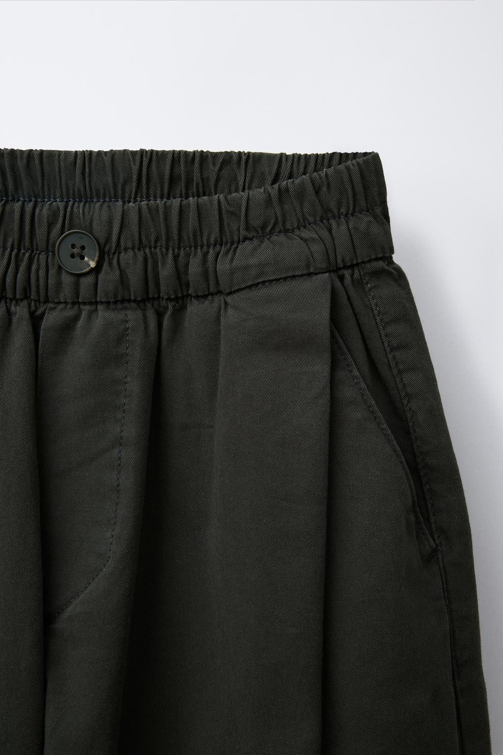 BALLOON TROUSERS WITH PLEATS - Zara фото 3