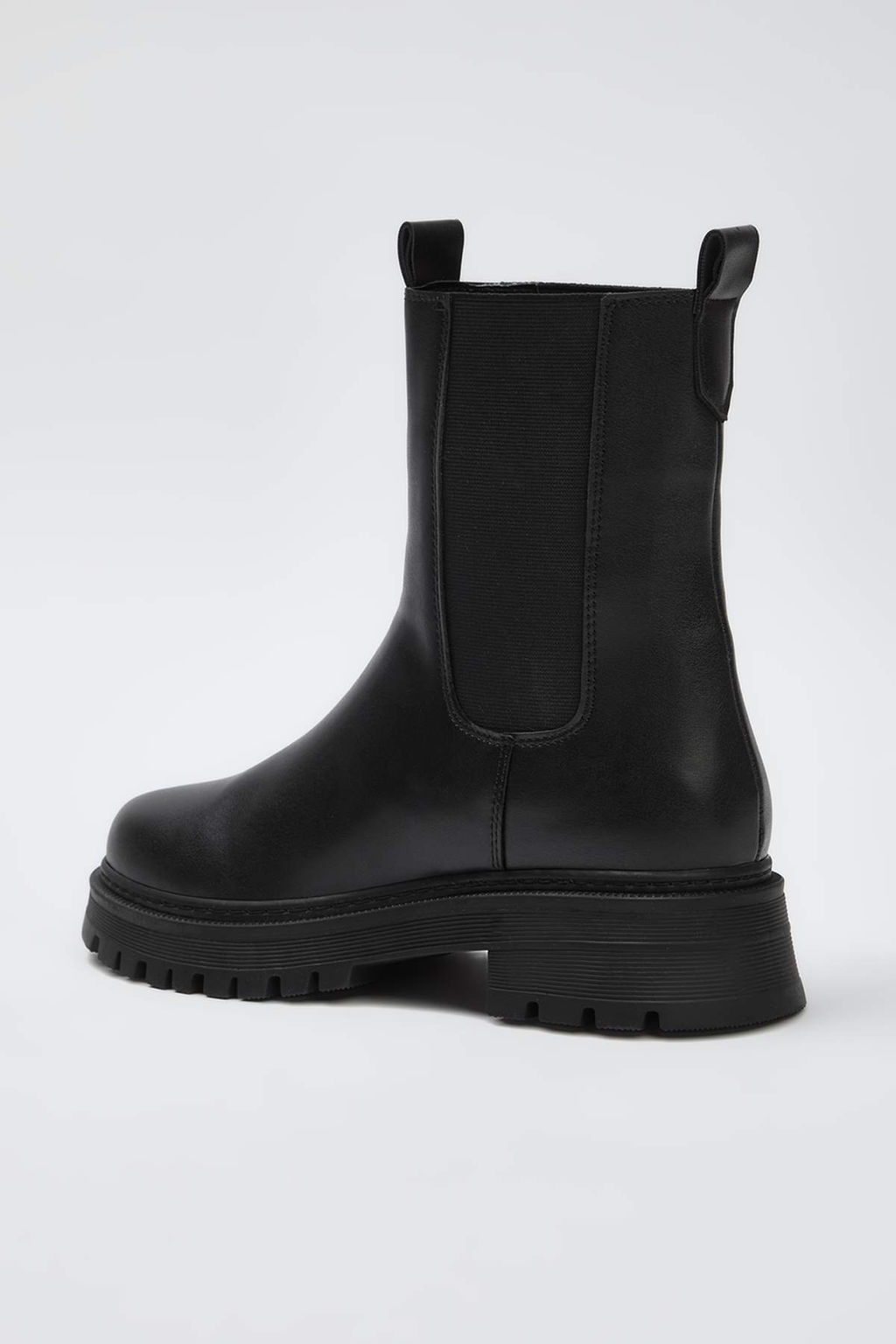 Siyah Lastikli Duz Kal?n Taban Chealsea Kad?n Bot TAKAW26BO00095 - Trendyolmilla фото 4