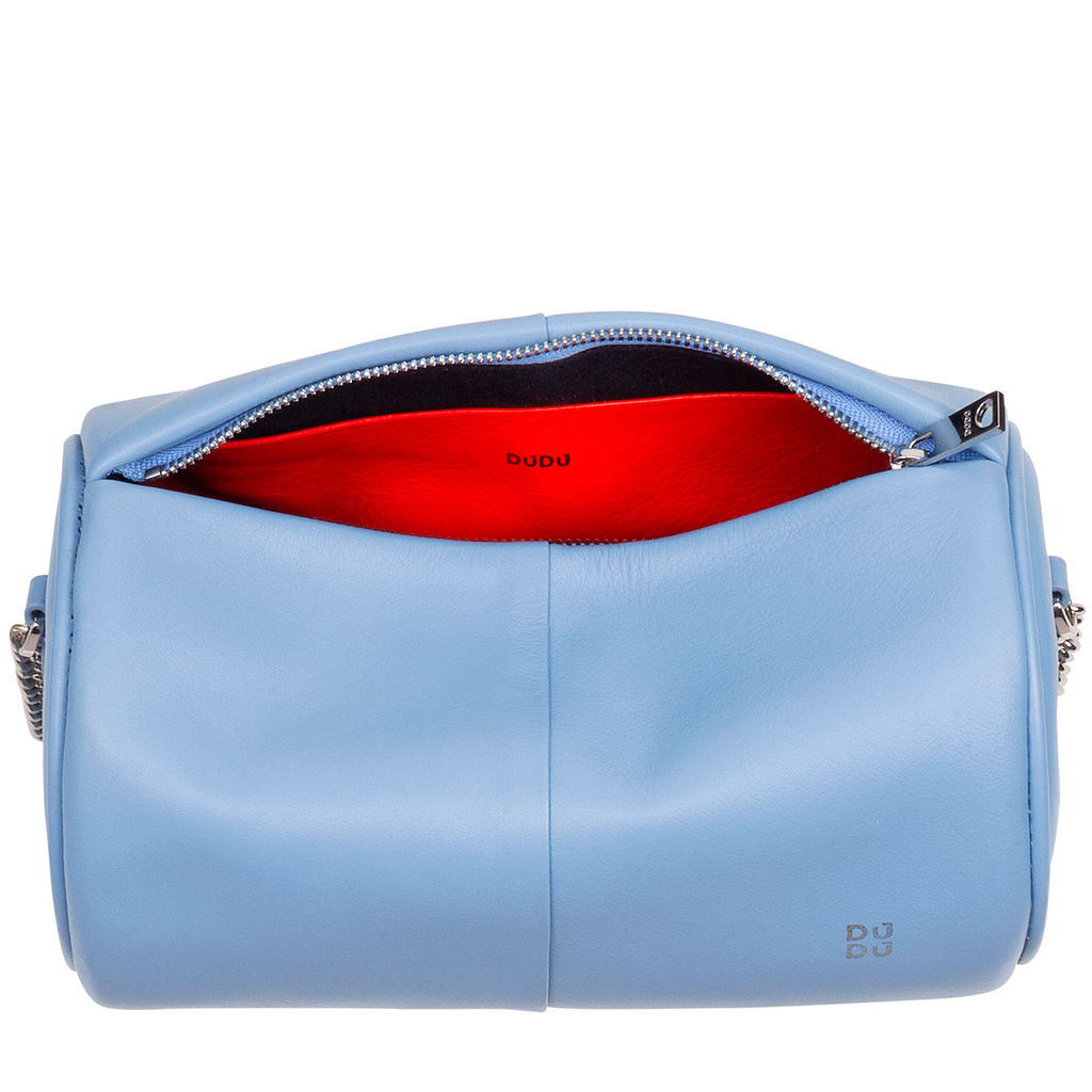 Итальянская кожаная сумка DuDu Bags серии Abigail | пастельно-голубой - Dudubags фото 4