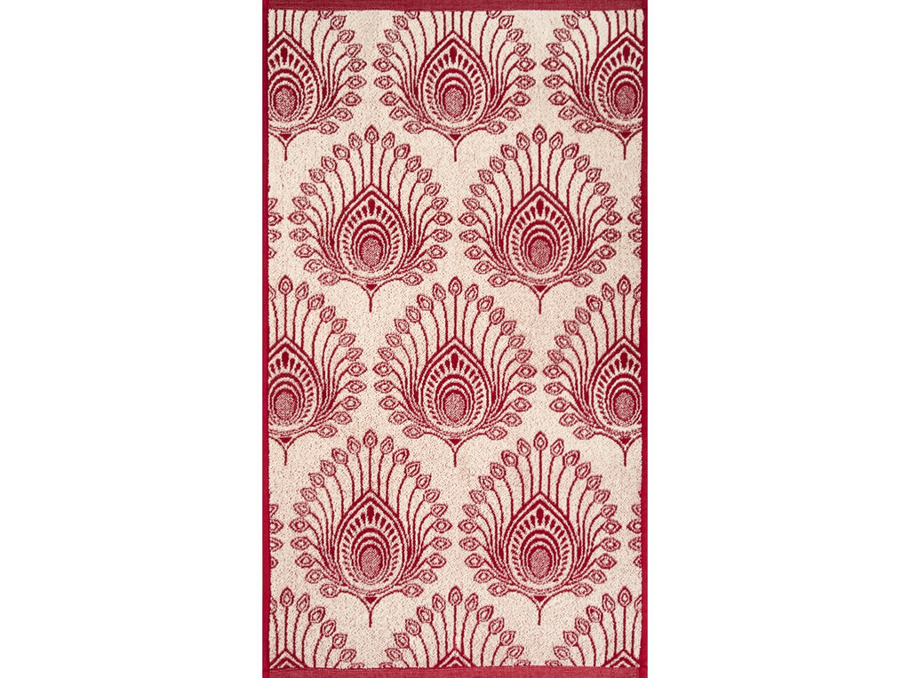 6с103.412ж1 Павлиний глаз (бордо) Полотенце махровое 50х90см