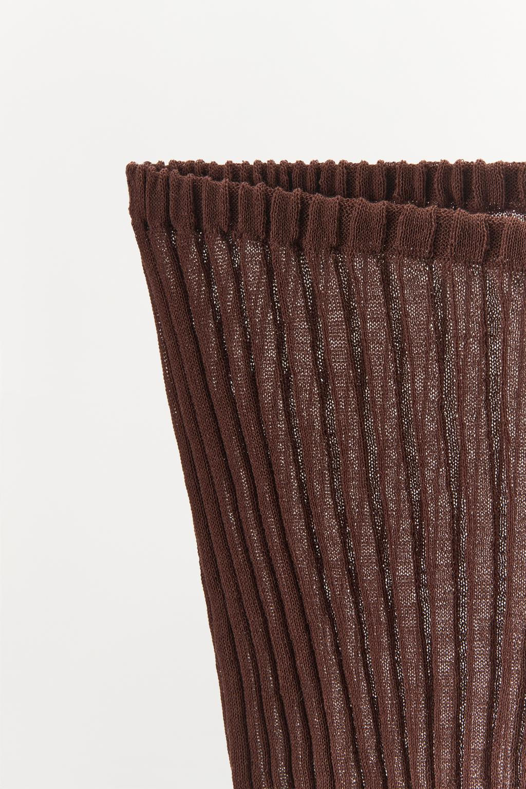 PLEATED FINE KNIT BRIEFS - Zara фото 15