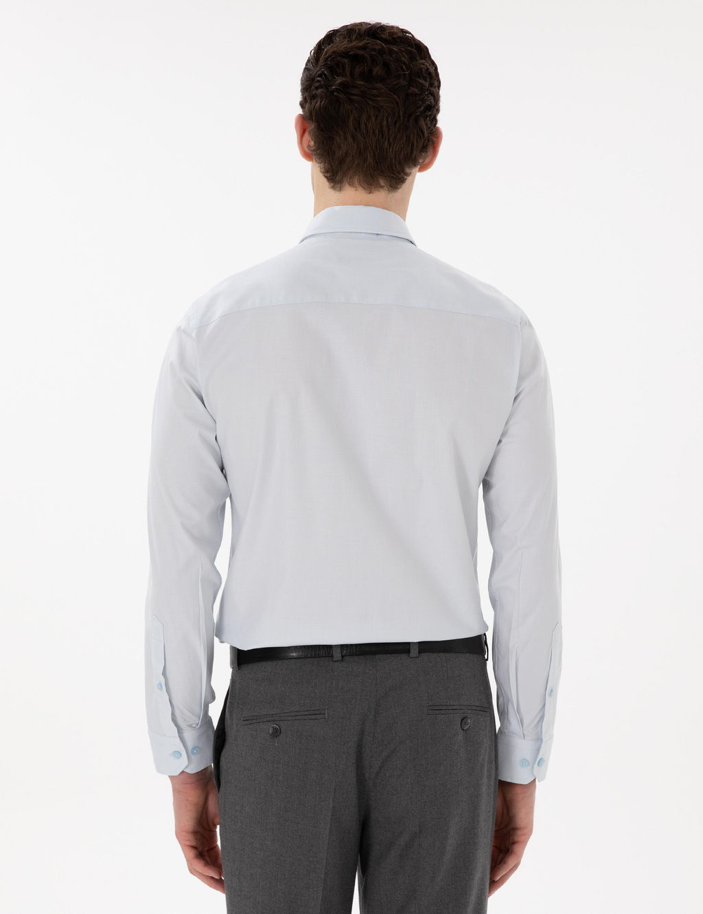 A__k Mavi Slim Fit Uzun Kollu Basic G_mlek - Pierre cardin фото 5
