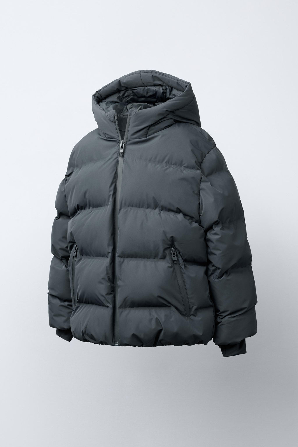ABRIGO ACOLCHADO ETIQUETA WATER REPELLENT / Gris - Zara фото 2