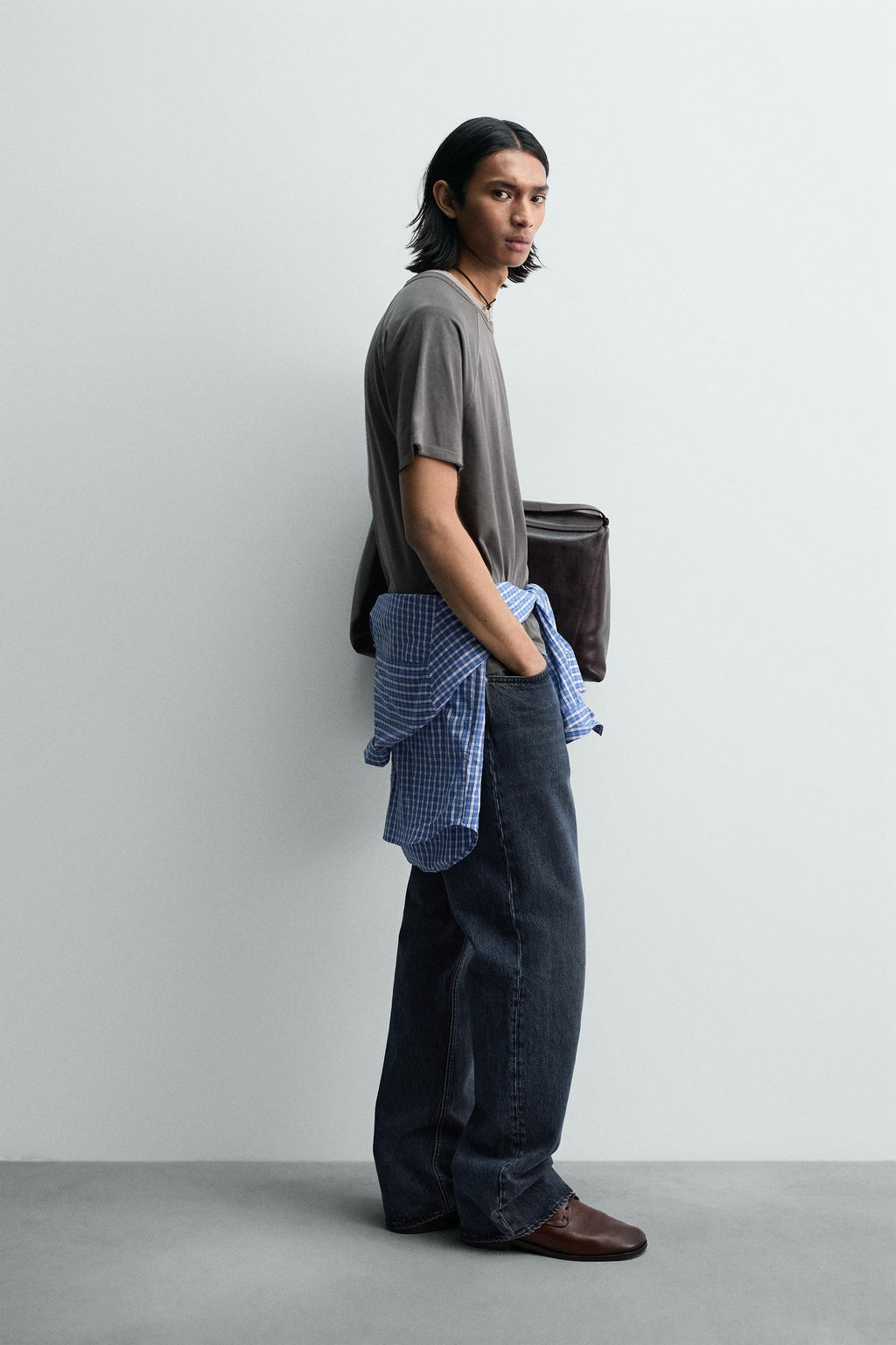 CAMISETA RANGL?N LIGHTWEIGHT / Gris topo - Zara фото 4