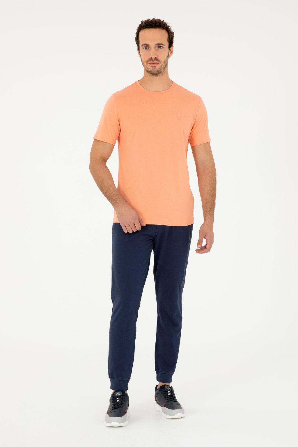 Мужские темно-синие спортивные штаны