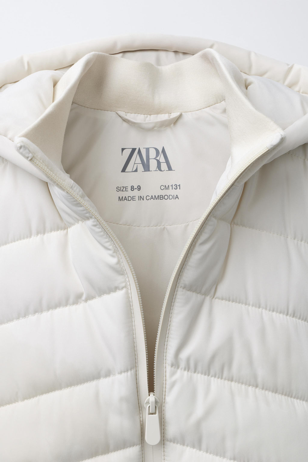 NEOPRENE-EFFECT SLEEVE PUFFER JACKET - Zara фото 7