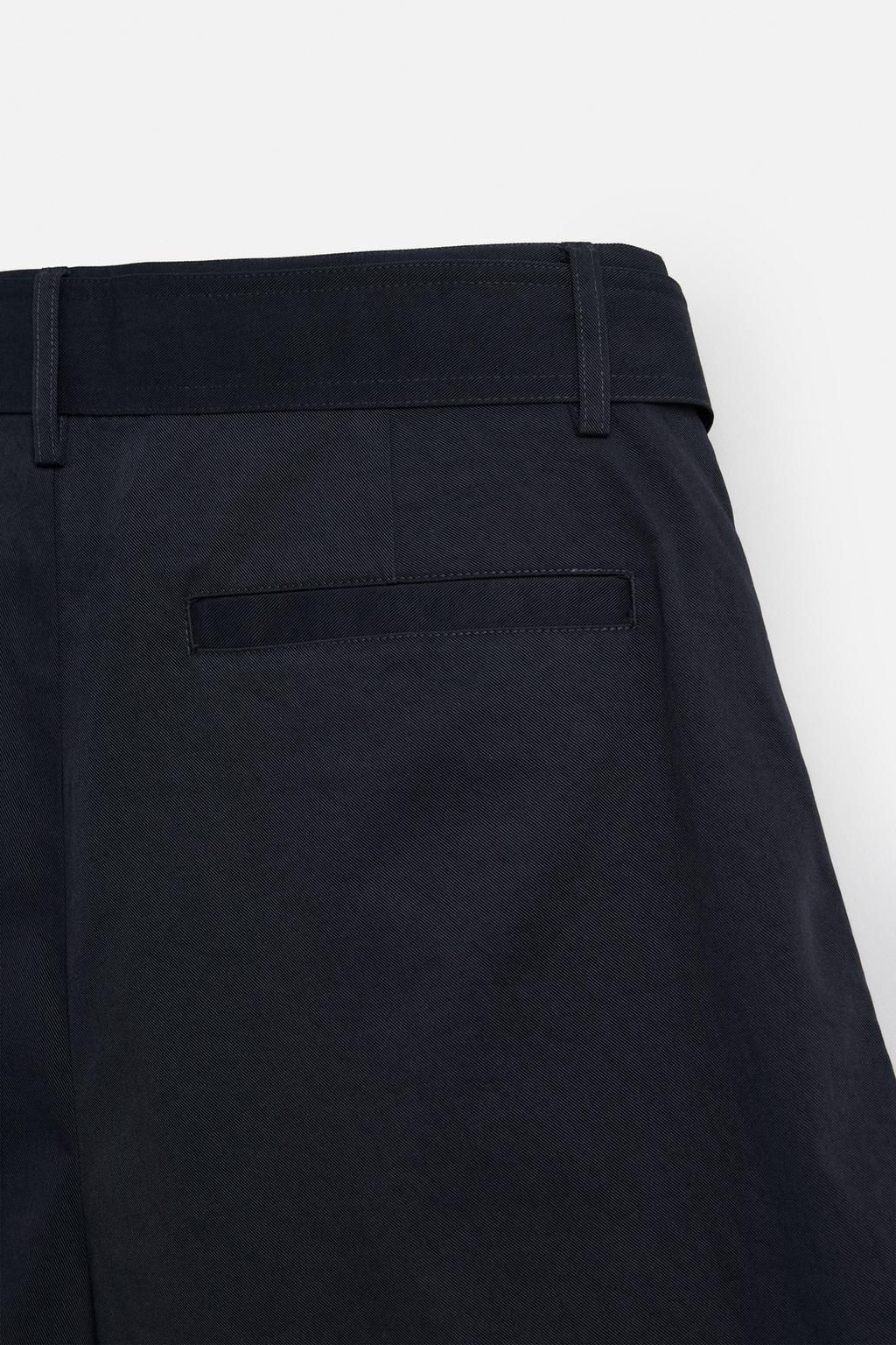 PLEATED BERMUDA SHORTS WITH BELT - Zara фото 10