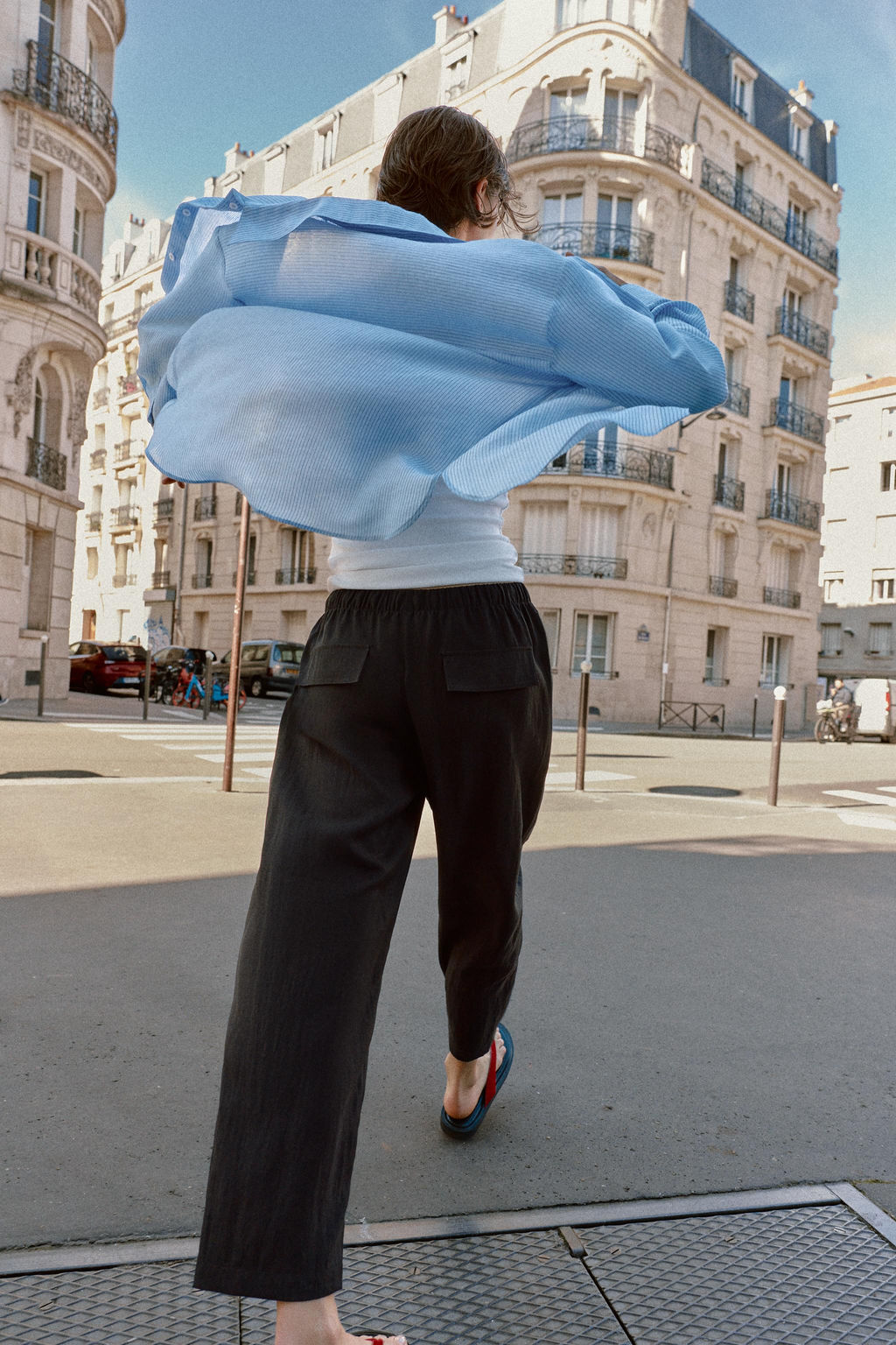 PANTAL?N CINTURA EL?STICA / Negro - Zara фото 5