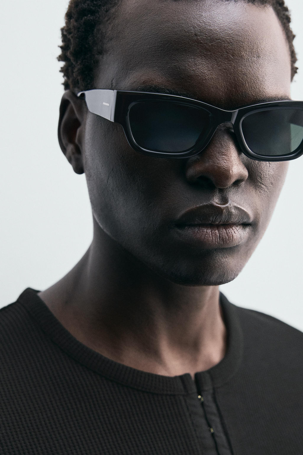 RIBBED HENLEY NECK T-SHIRT - Zara фото 6