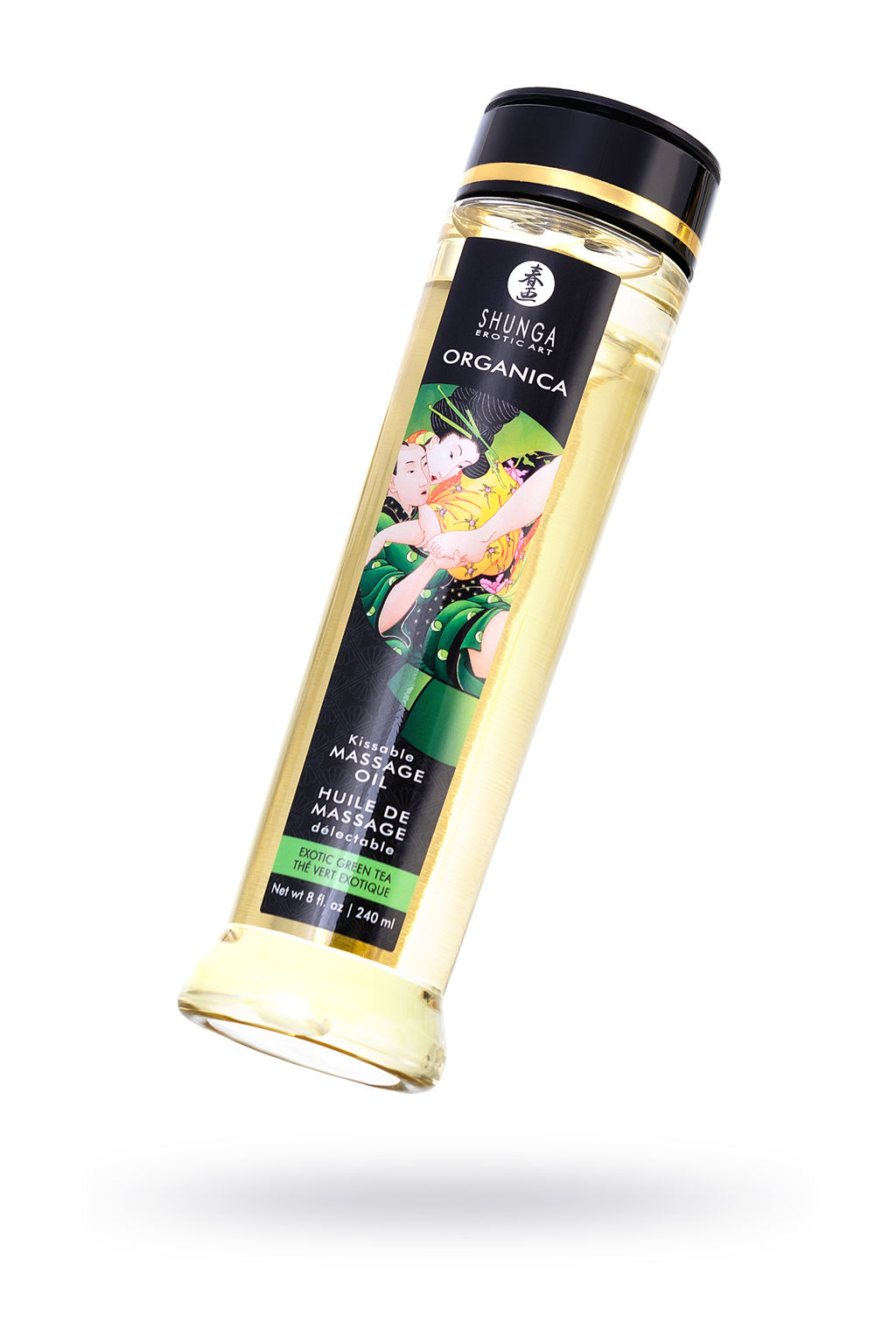 Масло массажное Shunga Organica Зелёный чай (Exotic Green Tea), 240 мл