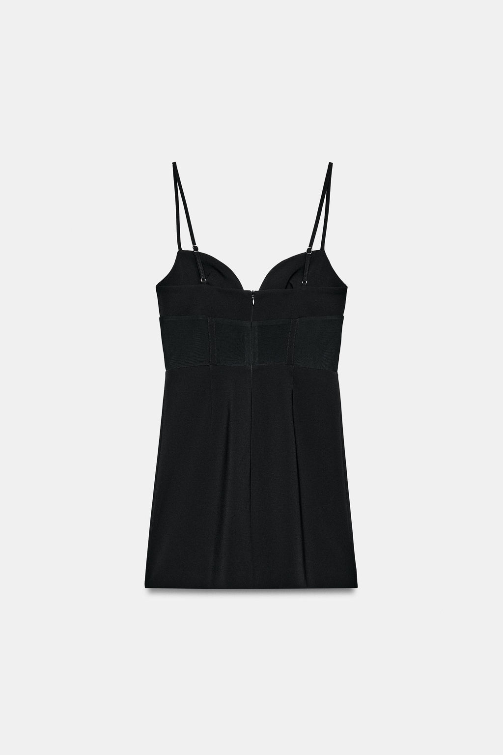 VESTIDO CORSETERO COMBINADO / Negro - Zara фото 7