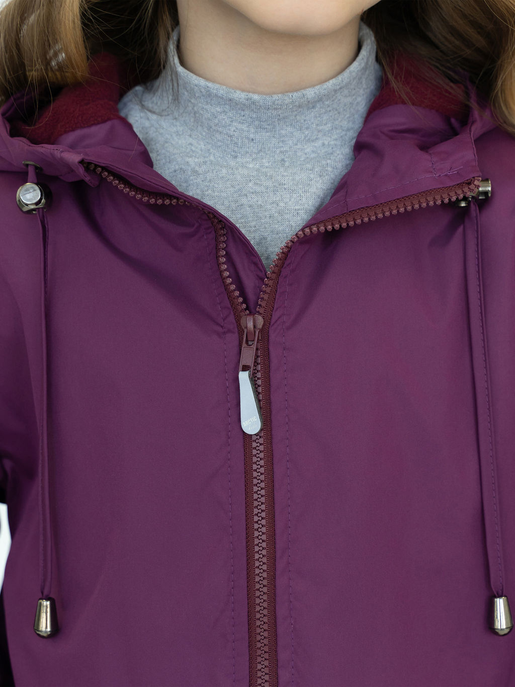 Ветровка детская для девочки пурпур