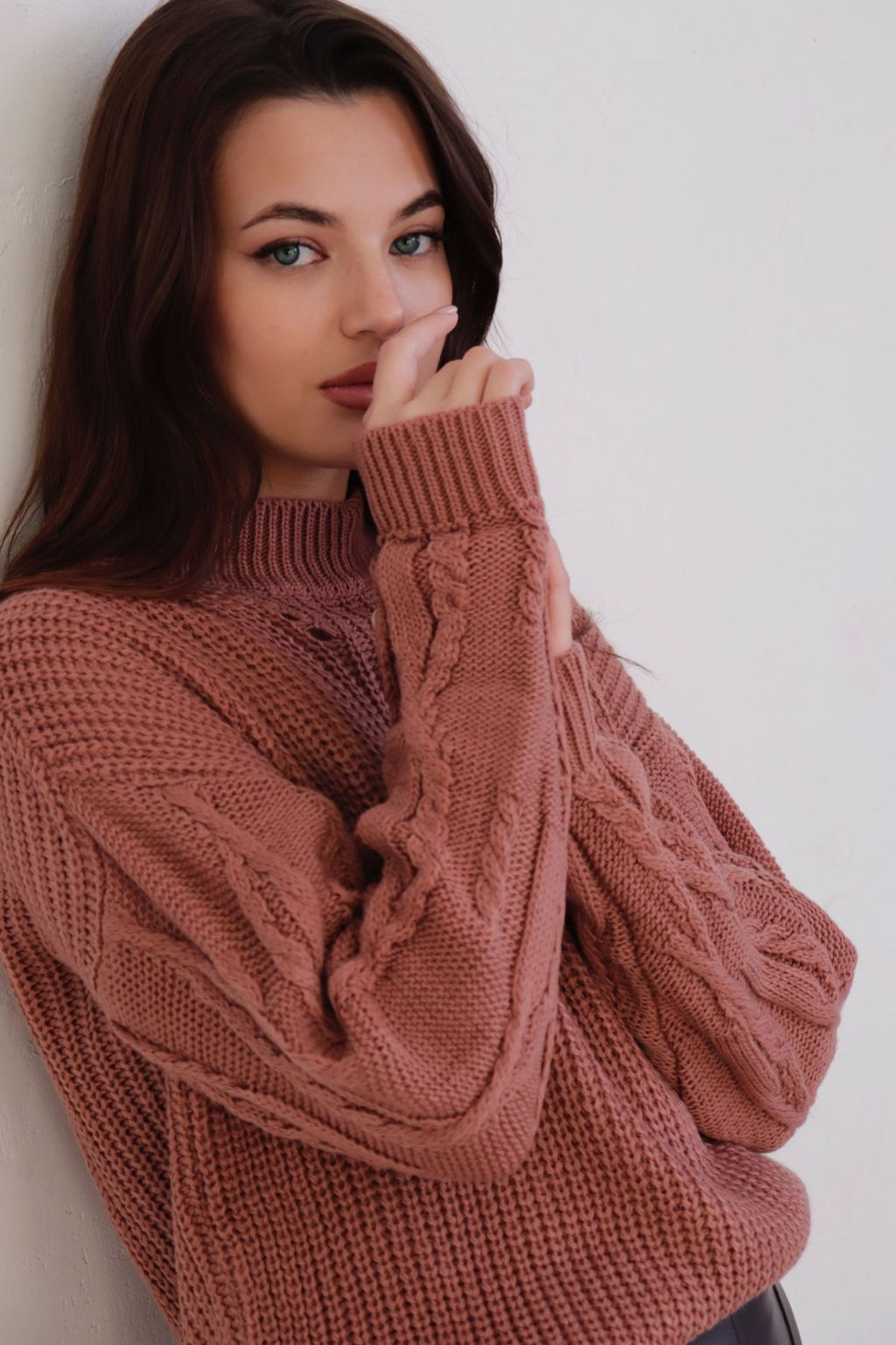 10370 Свитер в цвете розовое какао - Martichelli фото 22