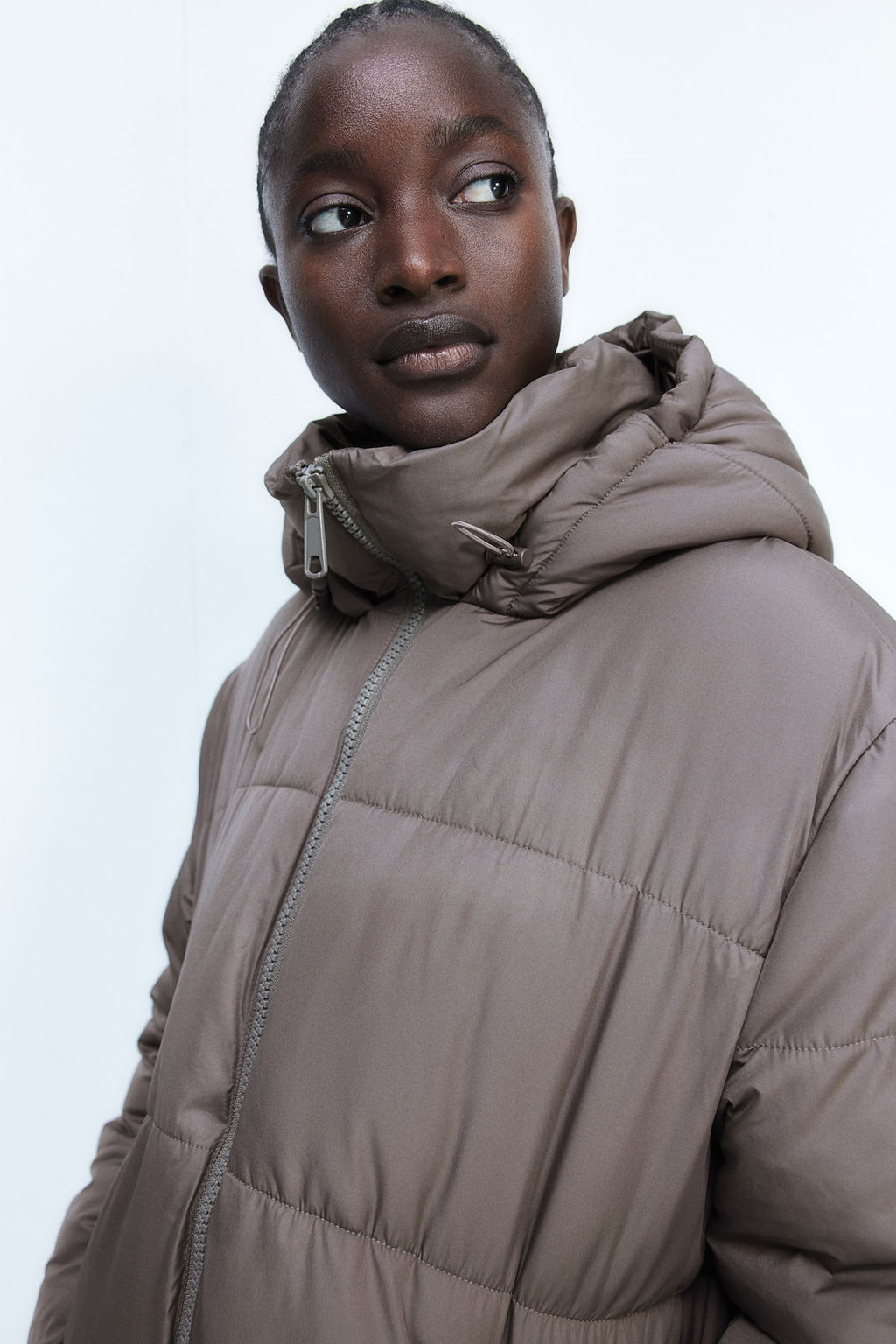 MAMA Hooded puffer coat - H&m фото 5