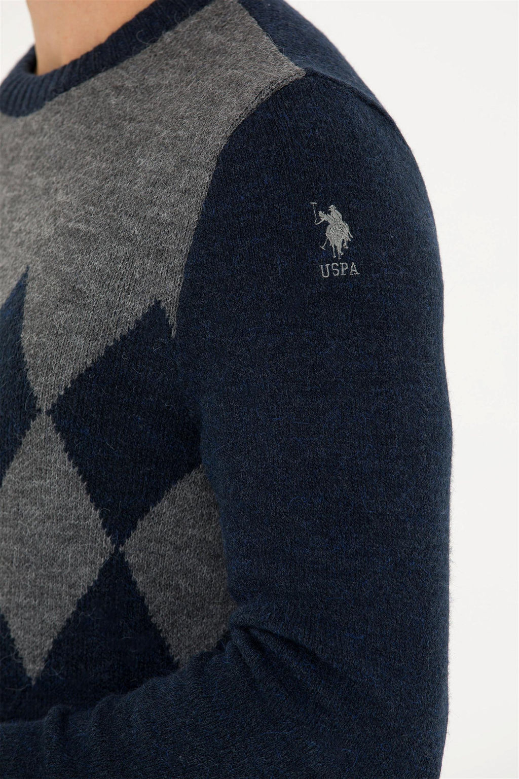 U. S. Polo Assn Мужской темно-синий свитер - U.s. polo assn фото 7