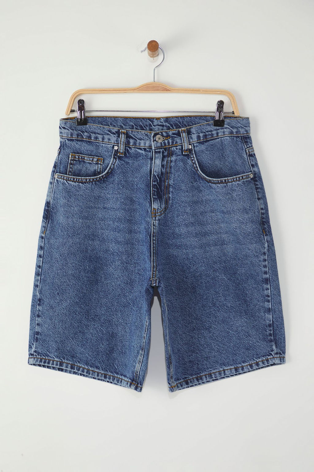 TRENDYOL MAN Mavi Baggy Fit More Sustinable Kot Sort TMNSS25SR00054 - Trendyolmilla фото 8