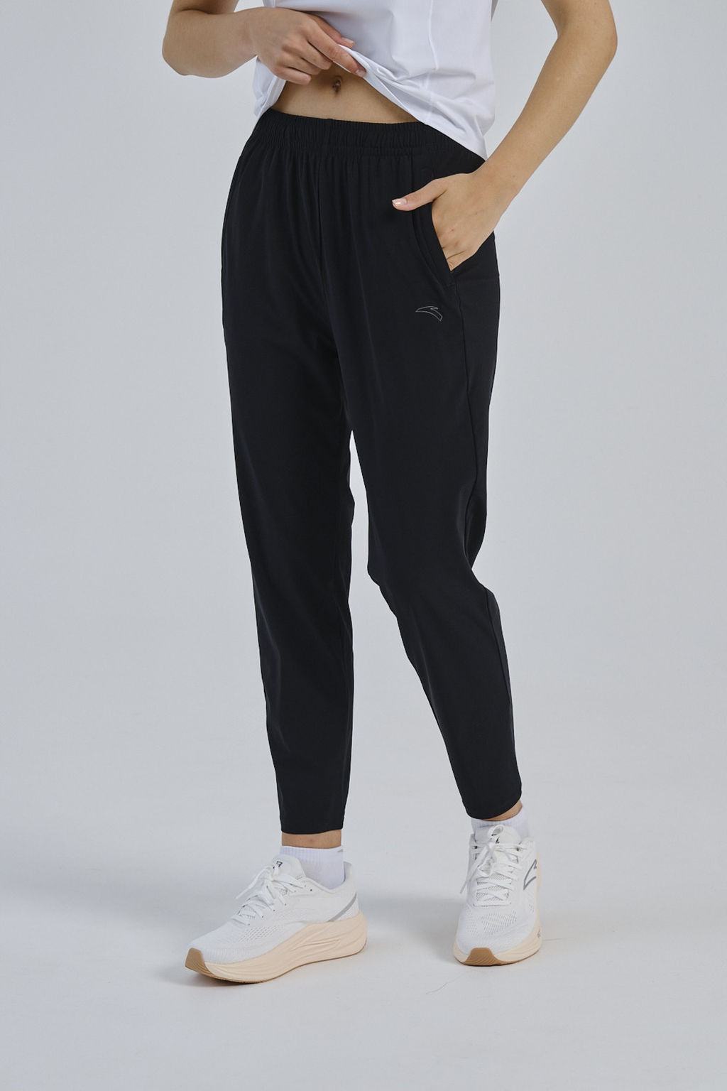 Брюки трикотажные Черный ADVANCED RUNNING Knit Ankle Pants