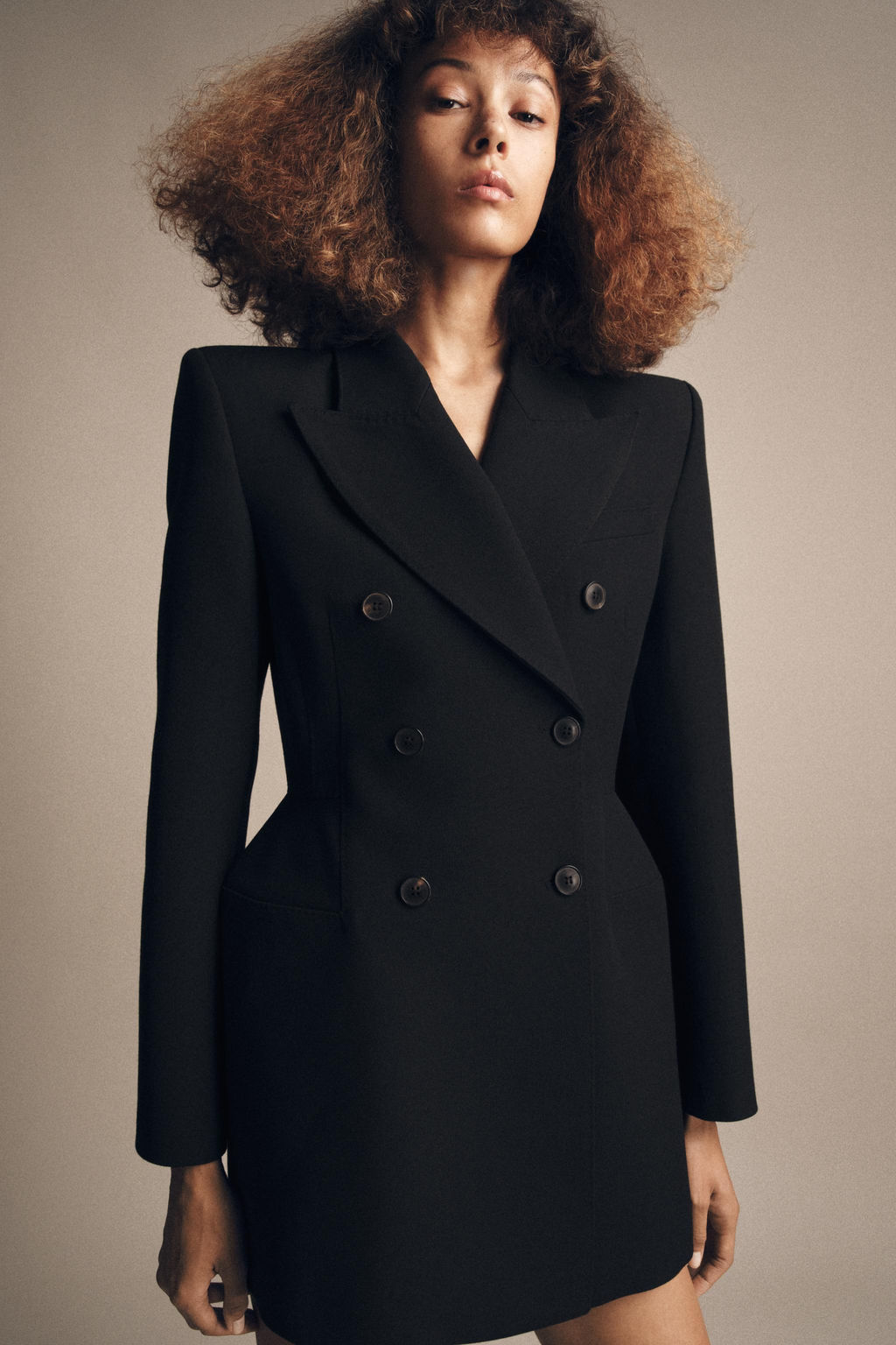 ZW COLLECTION DOUBLE-BREASTED BLAZER DRESS - Zara фото 4