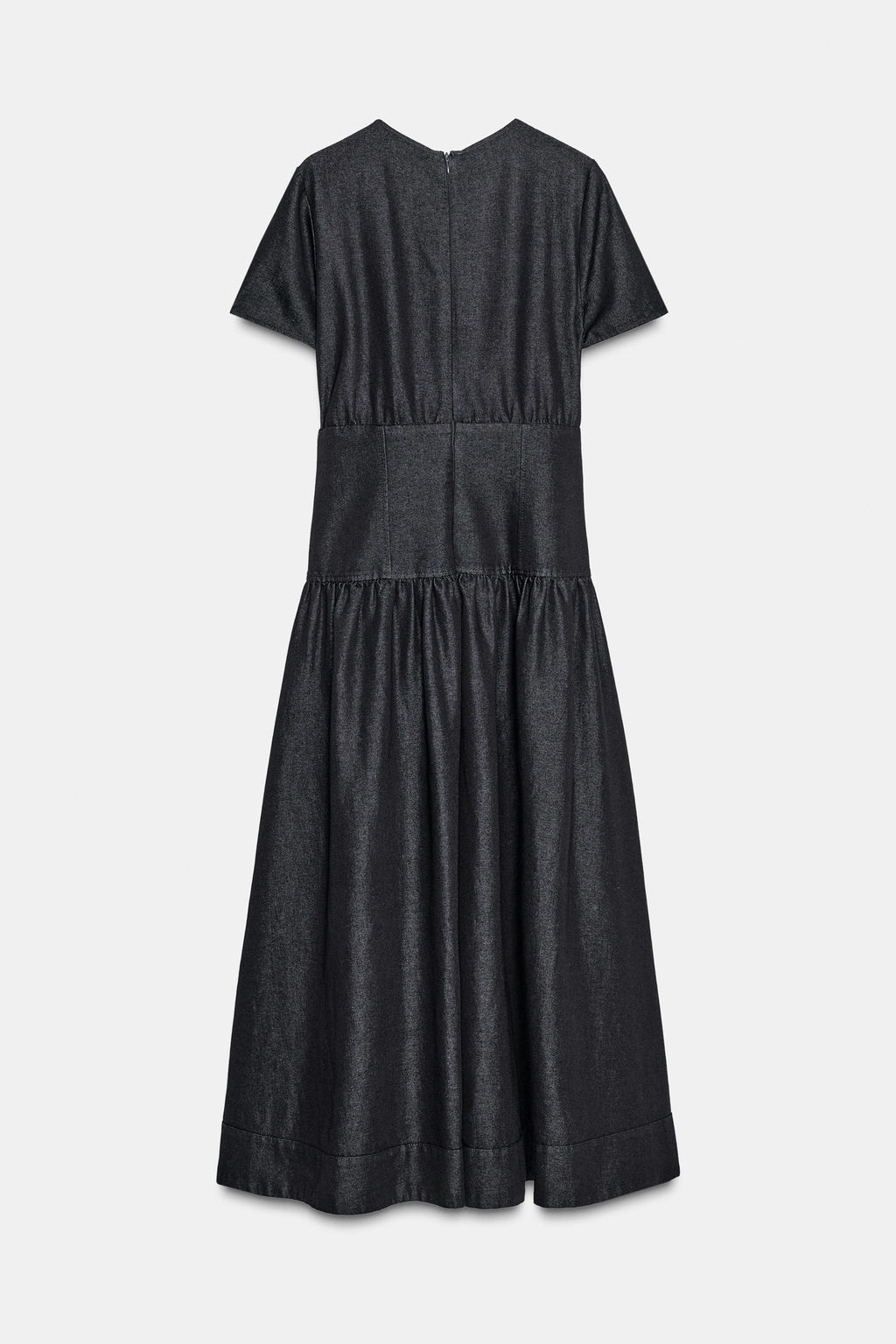 ZW COLLECTION DENIM MIDI DRESS - Zara фото 7