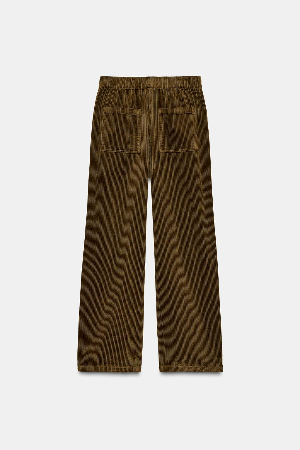 ZW COLLECTION WIDE-LEG CORDUROY TROUSERS - Zara фото 9
