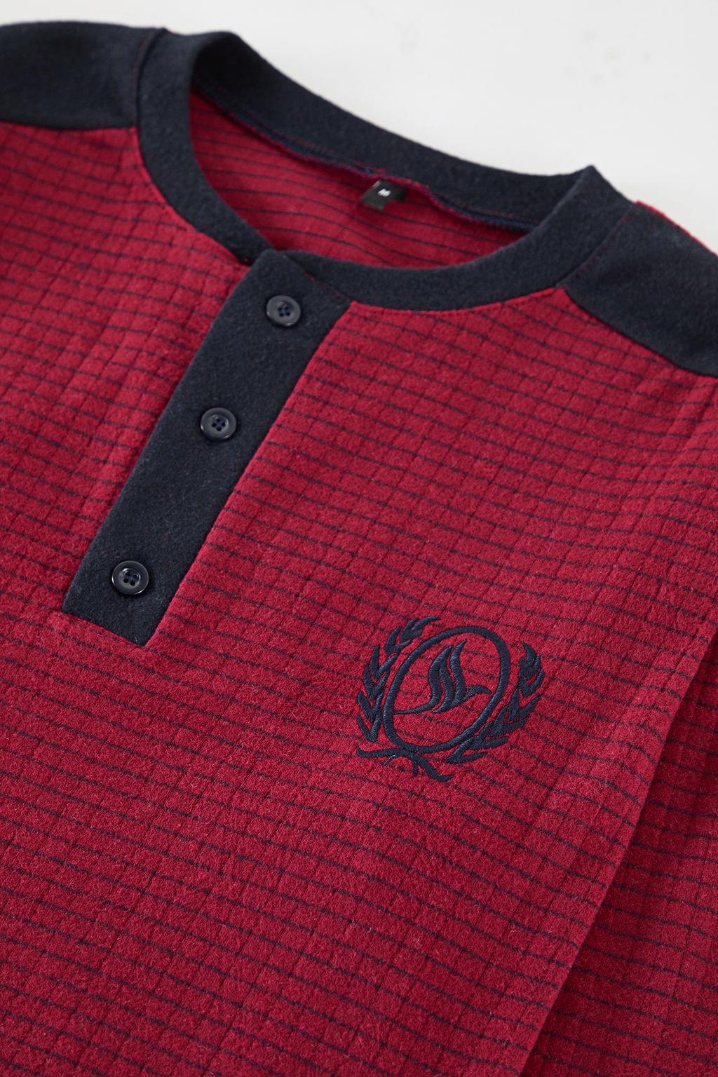 Erkek Bordo Cizgili Orme Erkek Pijama Tak?m? TEDAW25PT00006 - Trendyolmilla фото 2