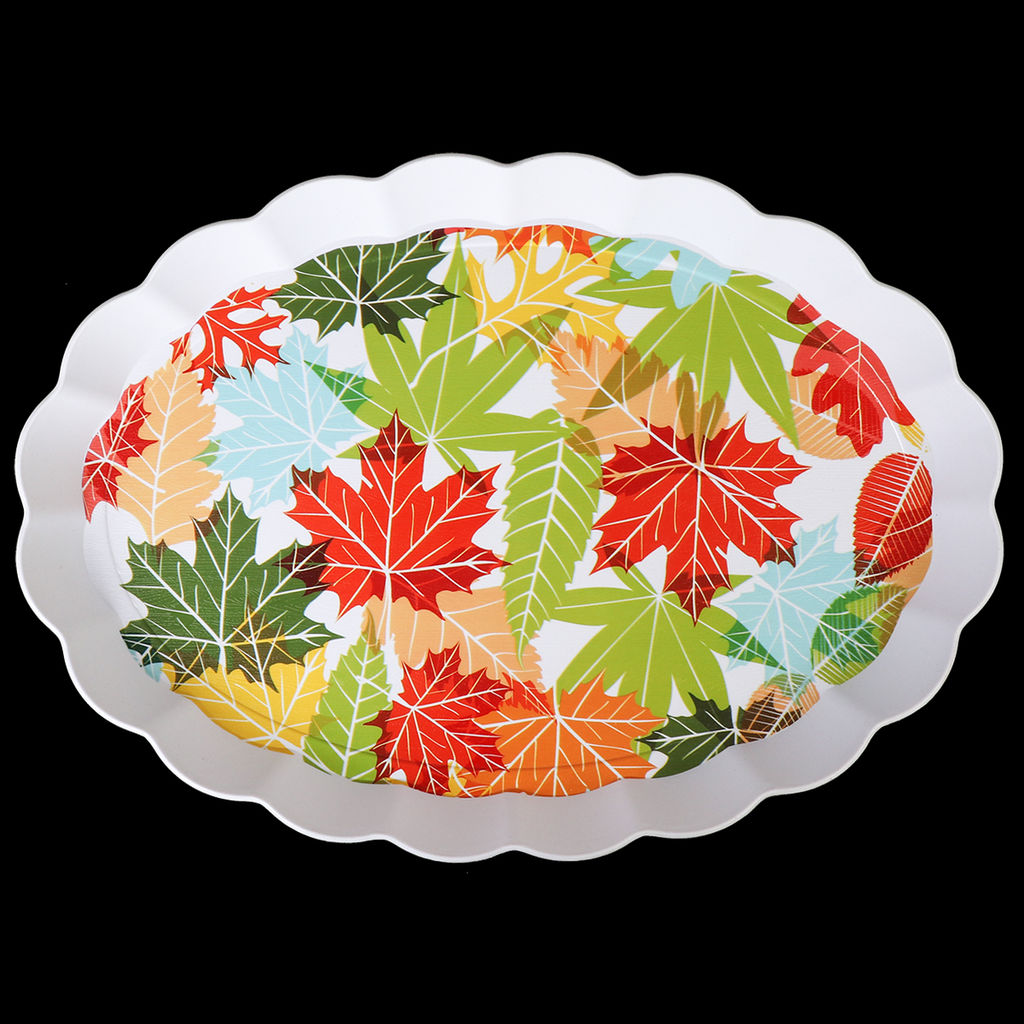 Поднос овальный 41х29 см / BV3426 /уп 80/ волнистый край - ГалеонТрейд фото 9