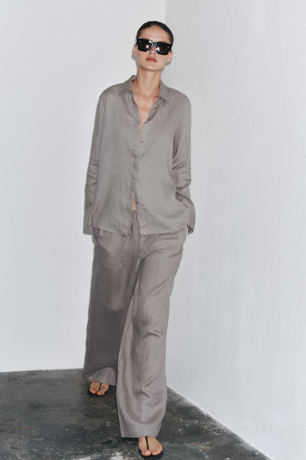 ZW COLLECTION 100% LINEN SHIRT - Zara фото 23