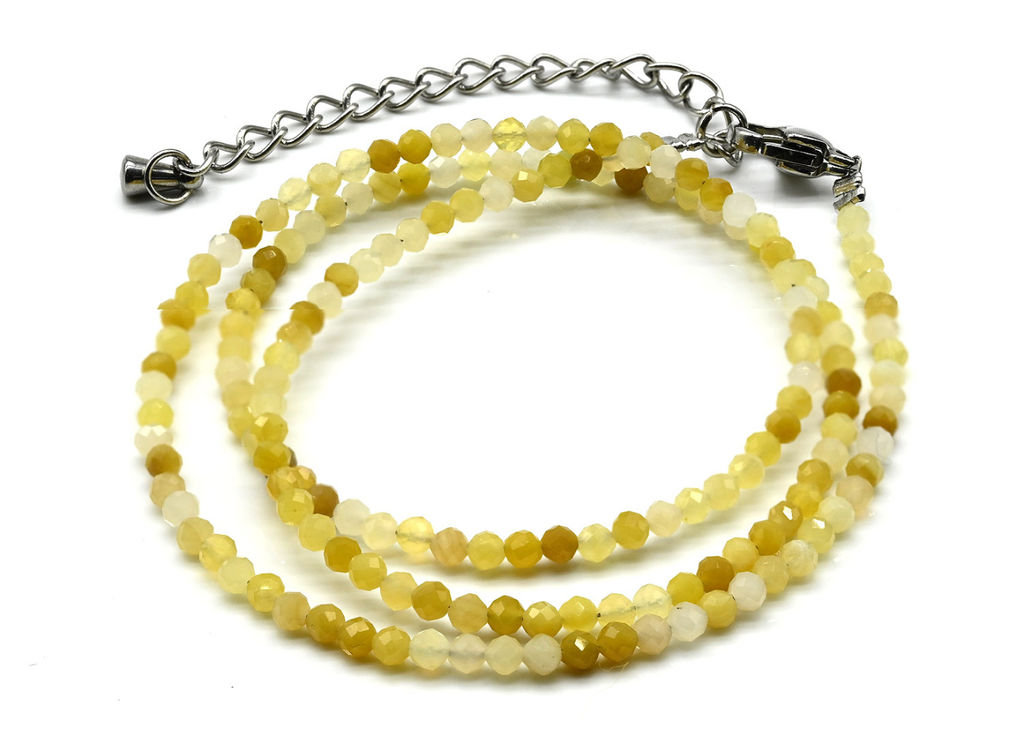 Чокер из жадеита шарик гр.2мм, 39,5см