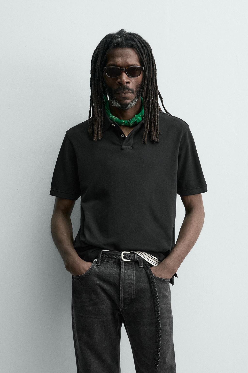 POLO PIQU? LAVADO AARON LEVINE X ZARA / Negro  фото 2