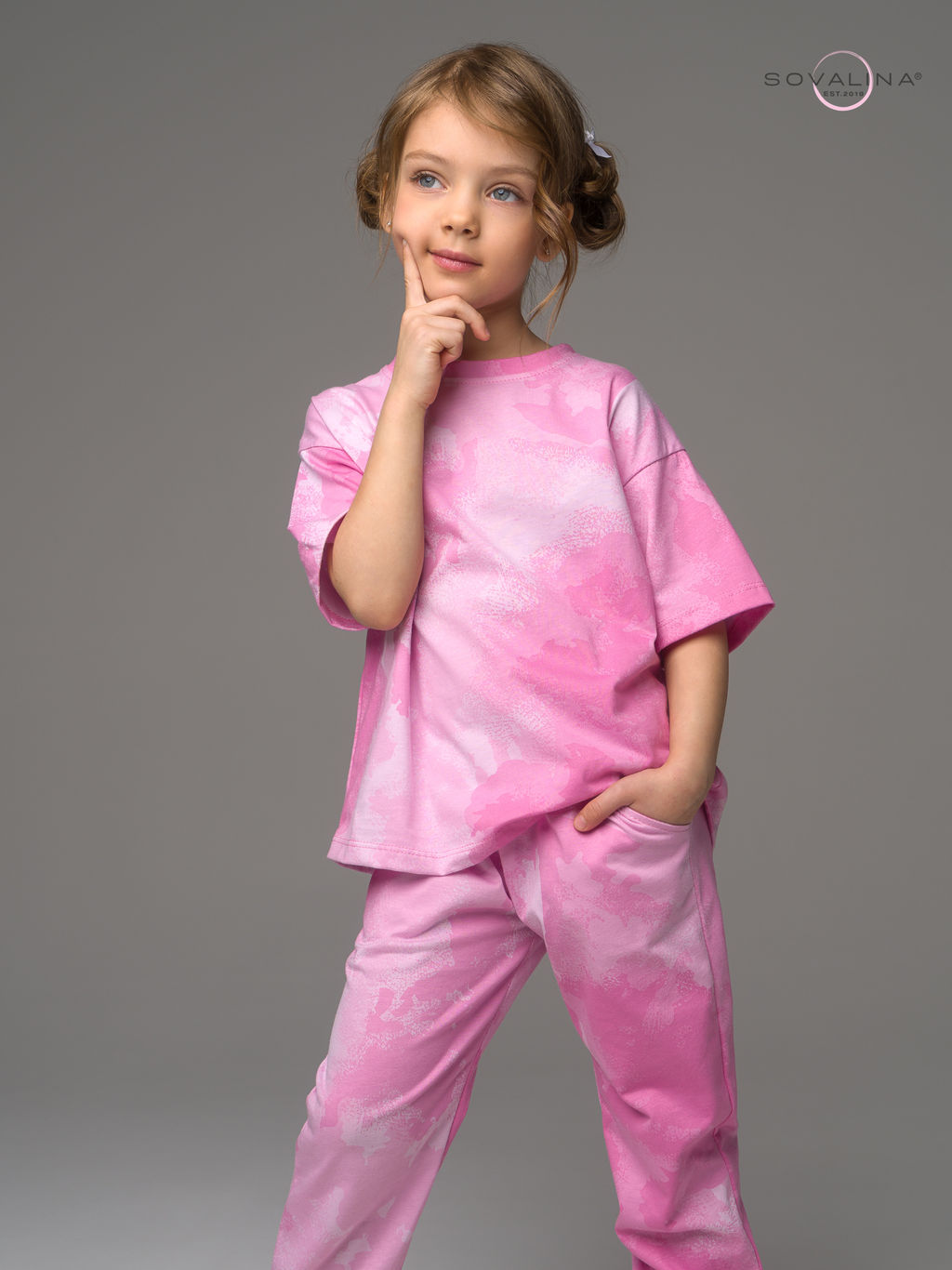 Костюм Daily girl тайдай розовый mini - Sovalina фото 10