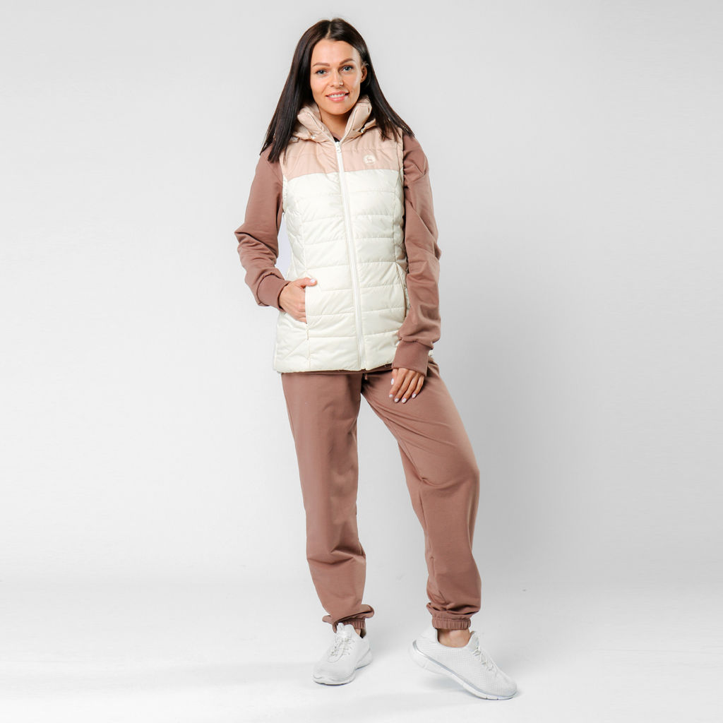 RODOS Жилет женский демисезон М-235 Ваниль/Бежевый