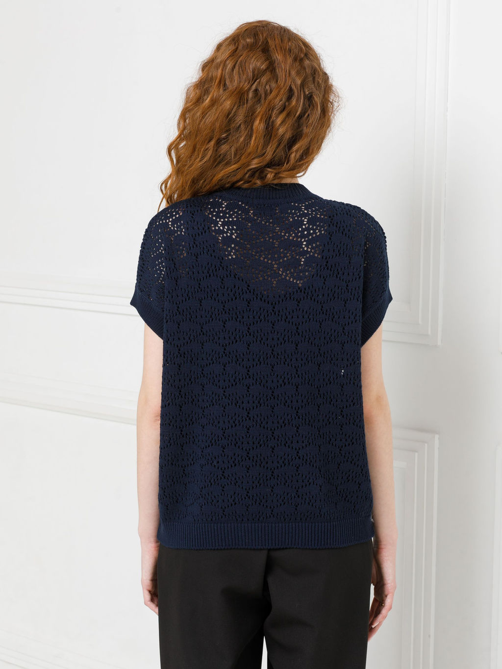 Блузка вязаная