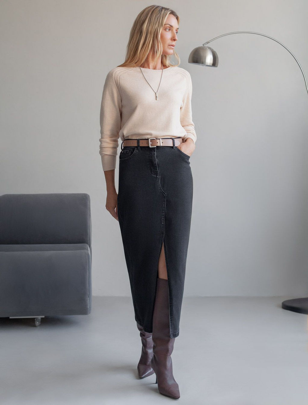 D56.124 Юбка женская черный