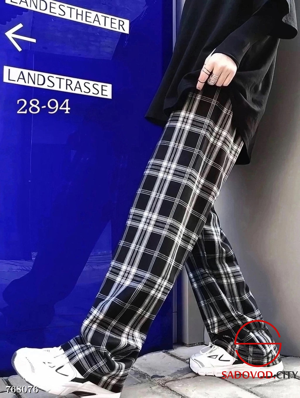 Женские спортивные штаны в клетку - Bruno фото 4