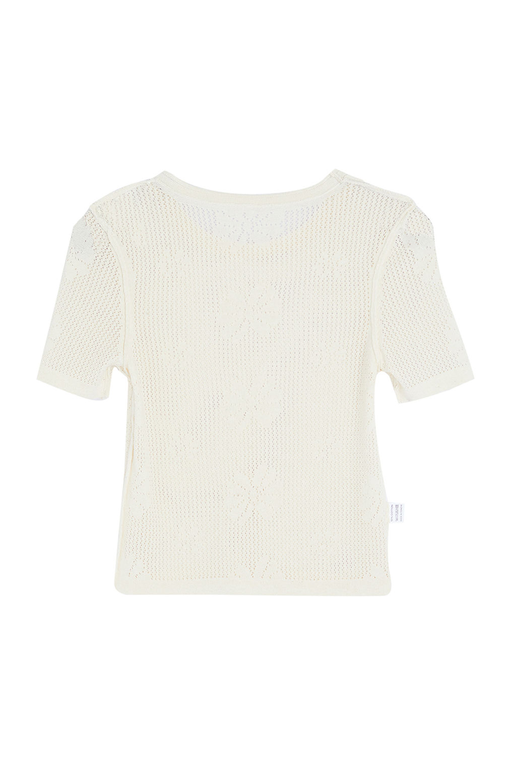 Ekru Ajurlu/Delikli Cicek Desenli Triko Alt-Ust Tak?m TWOSS24AU00146 - Trendyolmilla фото 9