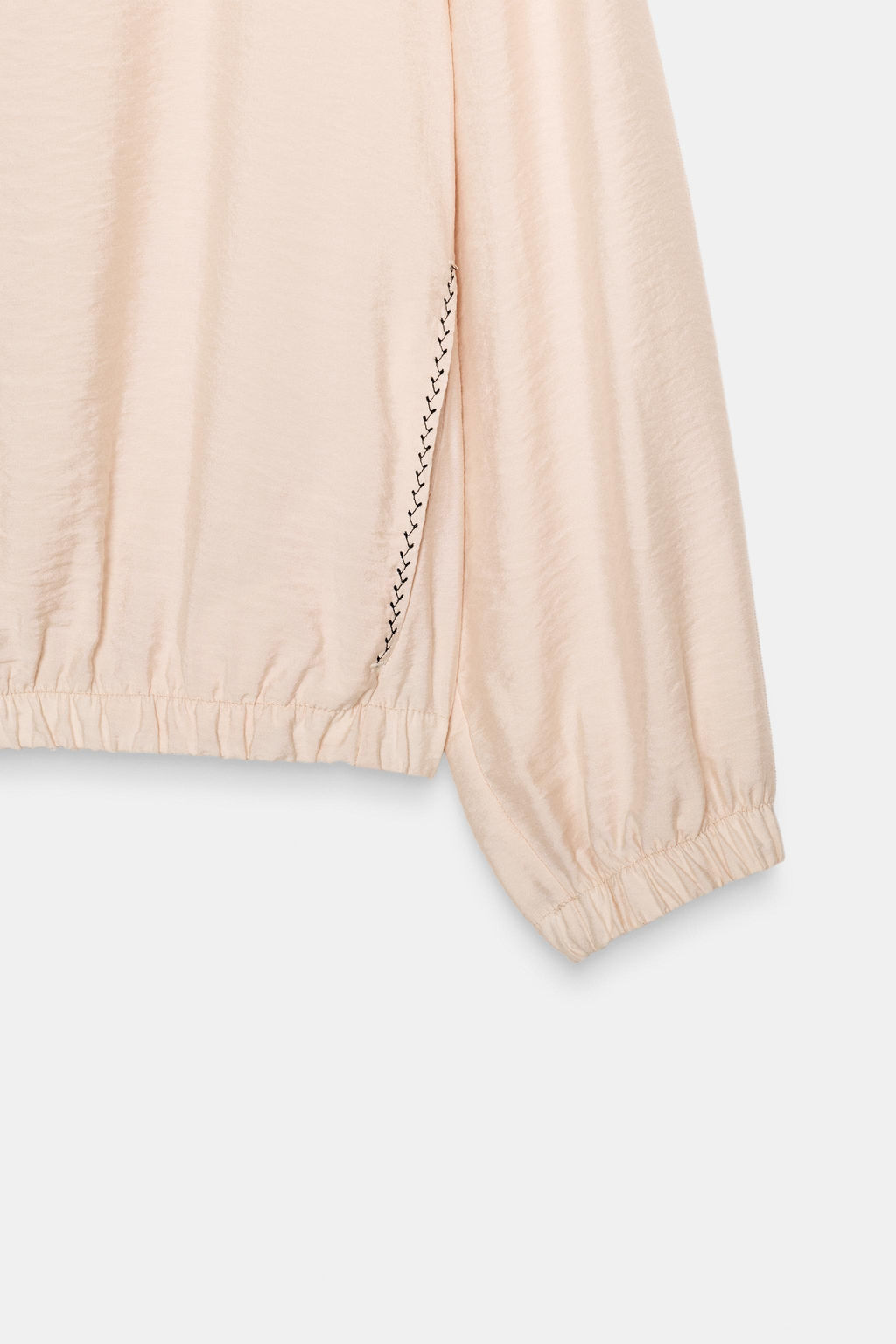 CONTRASTING SEAM BALLOON TOP - Zara фото 8