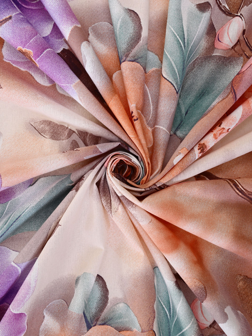 Пододеяльник бязь люкс на молнии - Фиалки 150х215