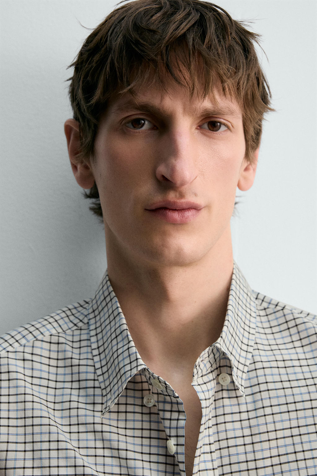 CAMISA CUADROS LIMITED EDITION / Celeste - Zara фото 5