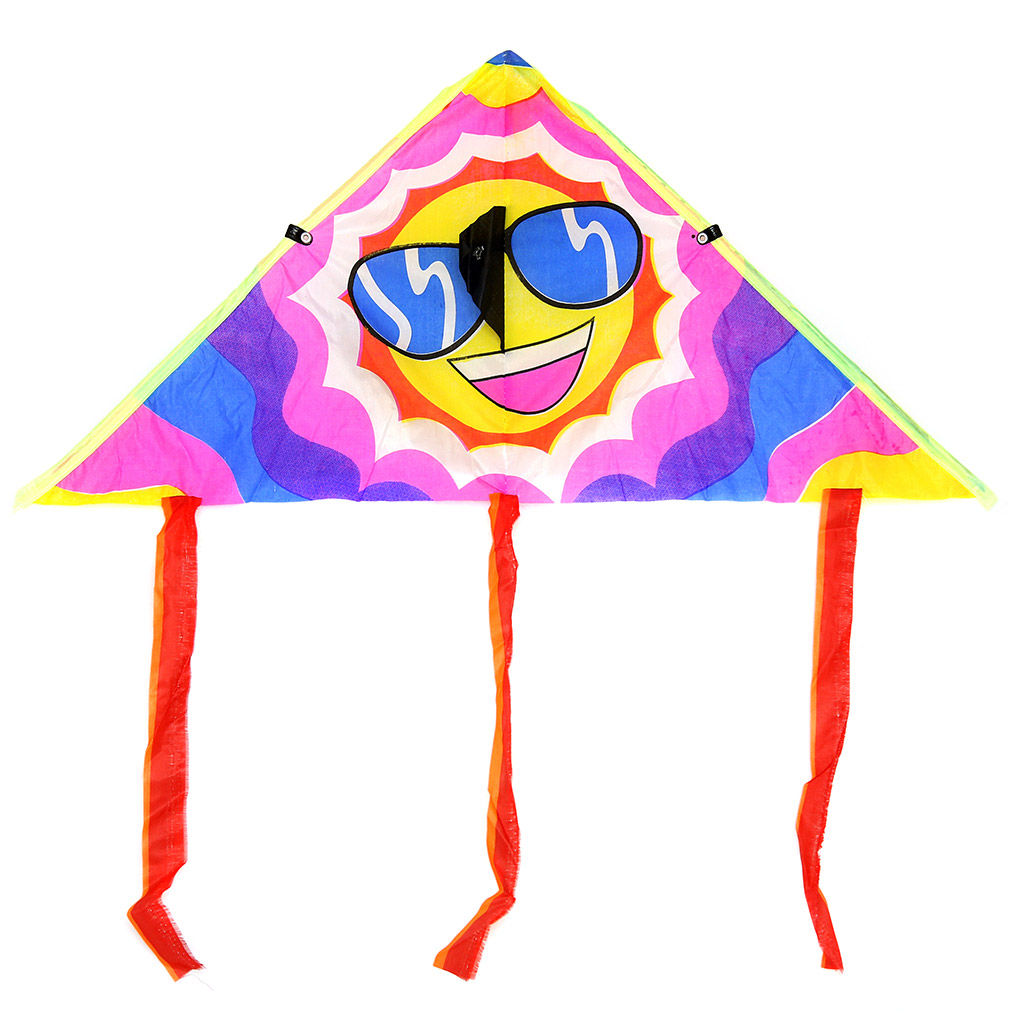 Воздушный змей "Солнышко" 76х39см, нейлон (Китай)