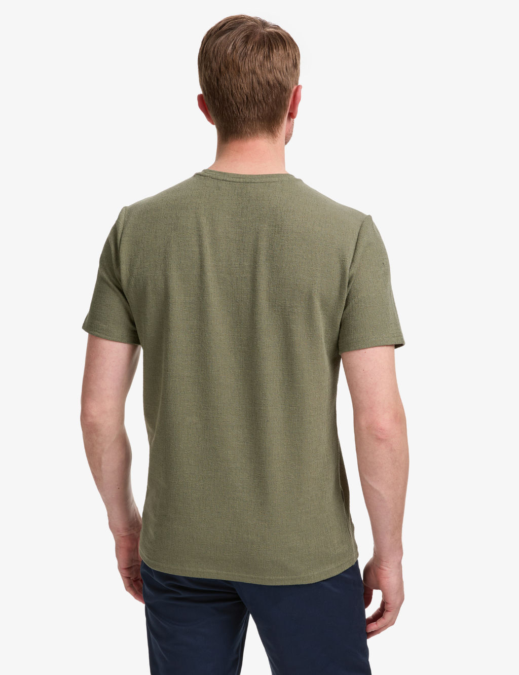 Haki Regular Fit Bisiklet Yaka Ti__rt