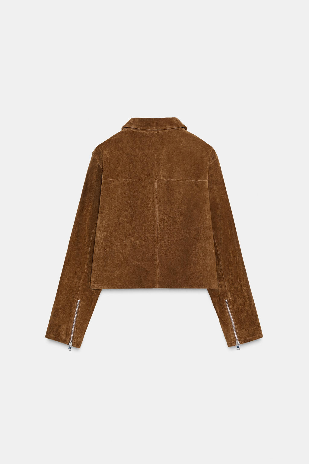 100% LEATHER SHORT JACKET - Zara фото 14