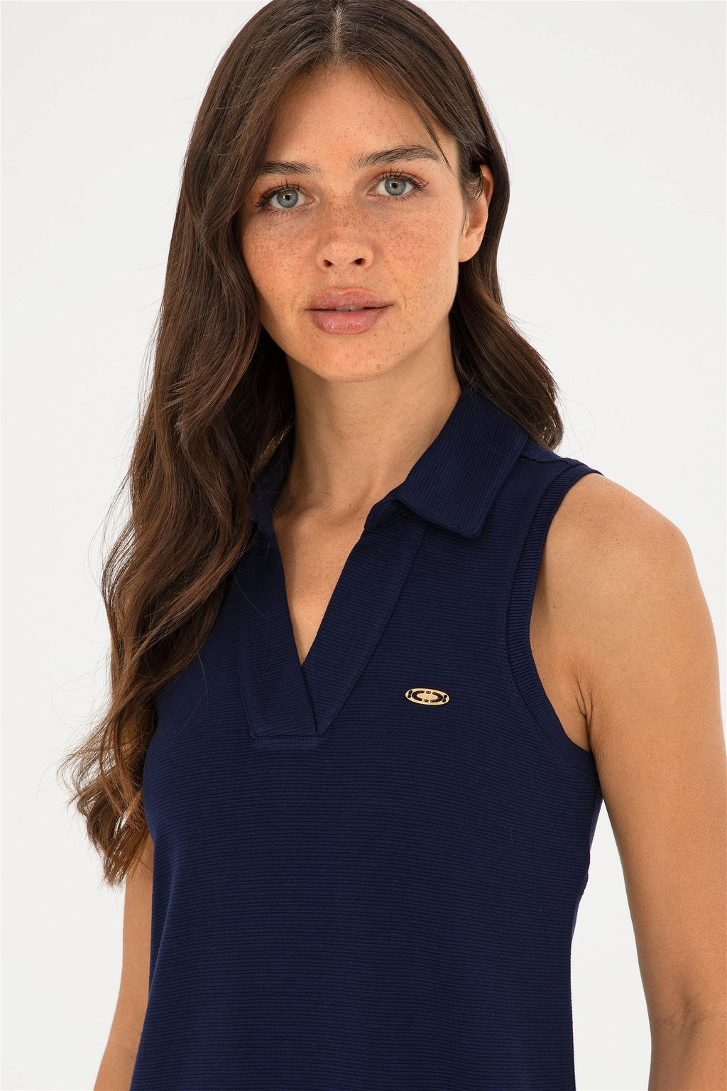 Женское темно-синее трикотажное платье Неожиданная скидка в корзине - U.s. polo assn фото 2