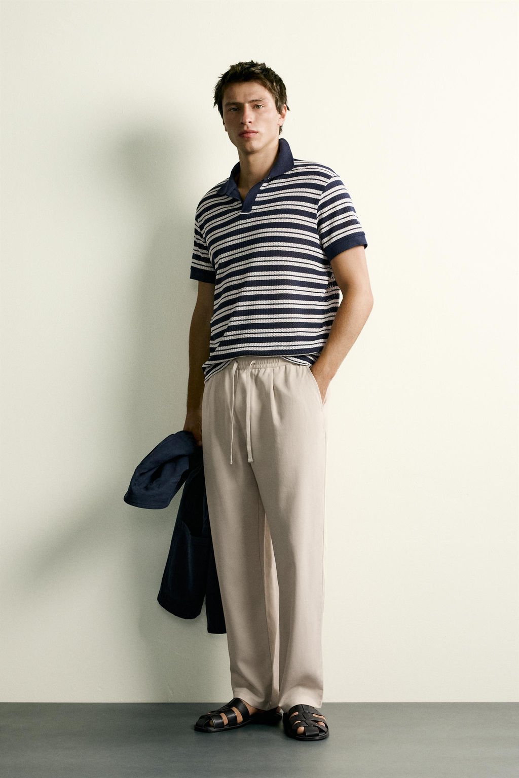 PANTAL?N RELAXED FIT 100% LYOCELL / Beige